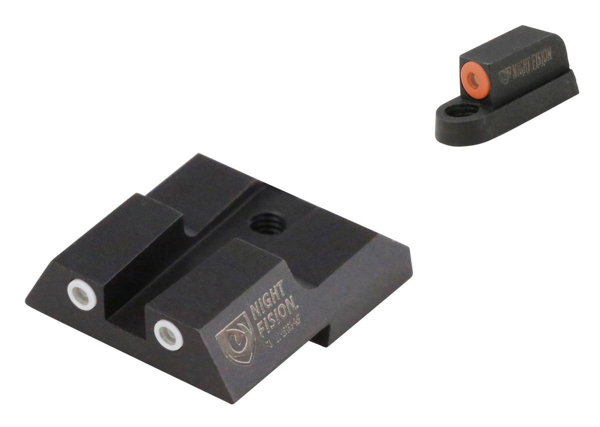 Night Fision Tritium Night Sights CZU076003OGWG for CZ P-07/P-09 – Green/Orange Front, Green/White Rear