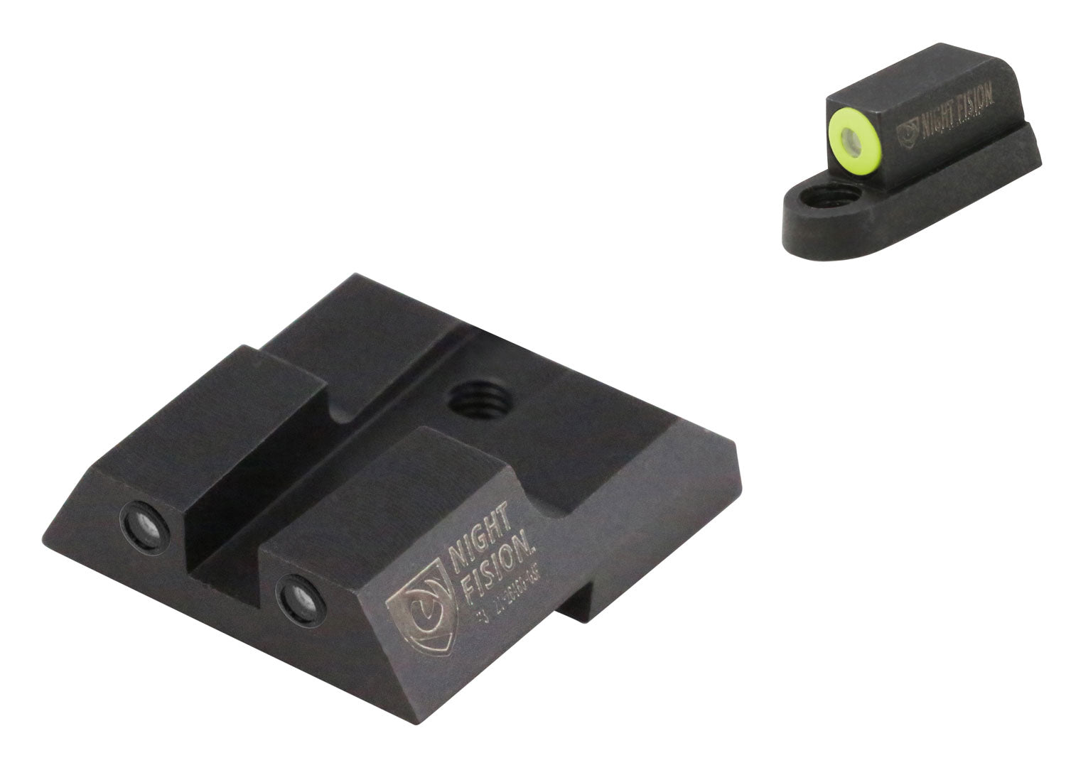 Night Fision Tritium Sights CZU076003YGZG for CZ P-07/P-09 – Green/Yellow Front, Green/Black Outline Rear