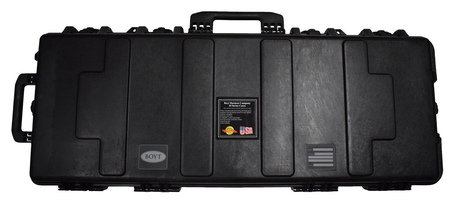Boyt Harness H41XD Tactical AR/Carbine Hard Case Black Polypropylene with Ball Bearing Wheels