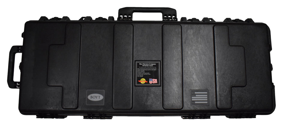 Boyt Harness H41XD Tactical AR/Carbine Hard Case Black Polypropylene with Ball Bearing Wheels