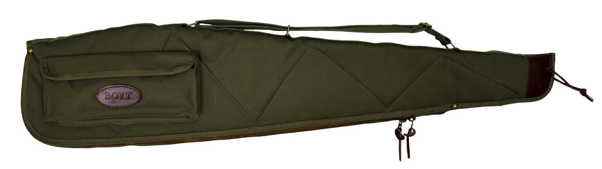 Boyt Harness 44" Alaskan Scoped Rifle Soft Case OD Green Waxed Canvas with Web Sling and Choke Tube Loops
