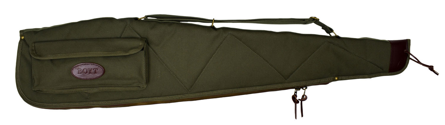 Boyt Harness 44" Alaskan Scoped Rifle Soft Case OD Green Waxed Canvas with Web Sling and Choke Tube Loops