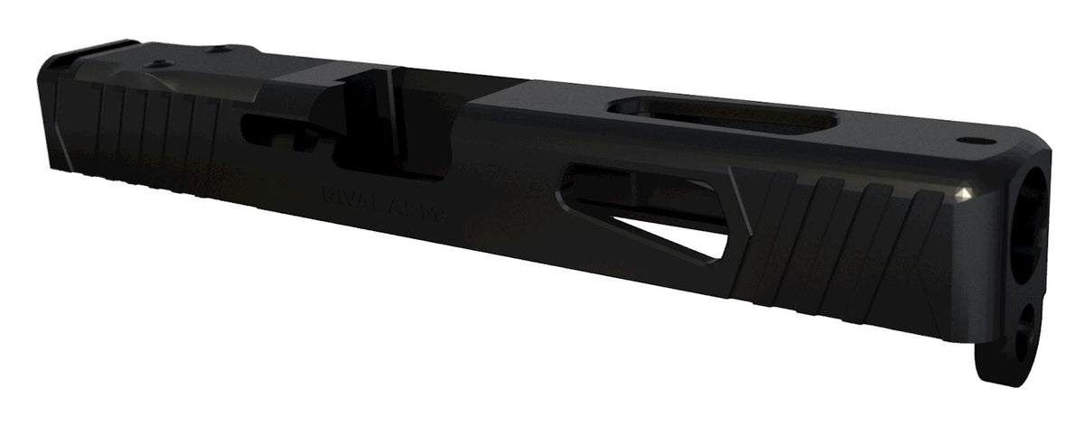 Rival Arms Precision Upgrade Slide A1 Glock 17 Gen3 QPQ Black Stainless Steel Doctor Cut Serrations