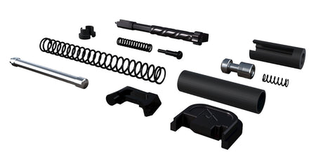 Rival Arms Precision Slide Completion Kit for Glock Gen3-4 9mm Luger PVD Black Stainless All Parts