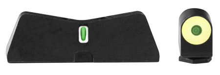XS Sights GL0009S5Y Green Tritium Yellow Outline DXT2 Night Sights for Glock