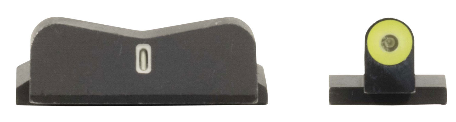 XS Sights SW0029S5Y DXT2 Big Dot Defensive Tritium Sight Set for Smith & Wesson - Yellow Front, White Rear Bar