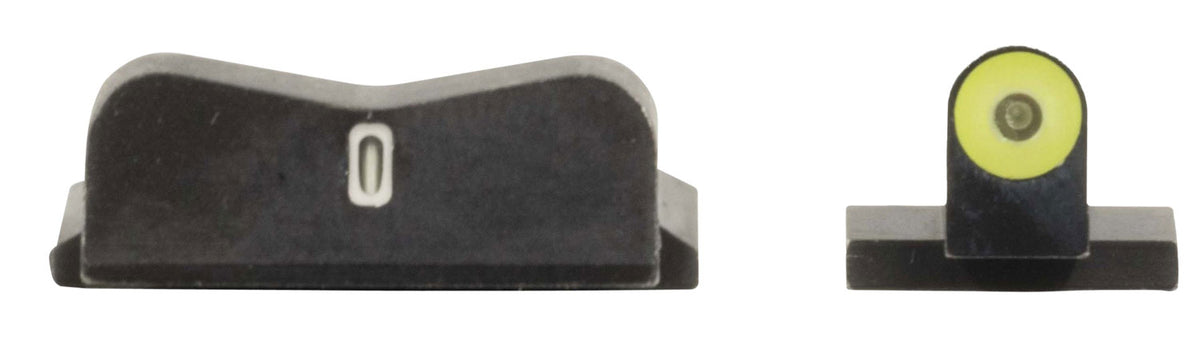 XS Sights SW0030S5Y DXT2 Big Dot Defensive Night Sights for Smith & Wesson Pistols - Yellow/White Outline