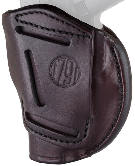 1791 Gunleather 4-Way Concealment & Belt Holster Size 01 Signature Brown - 1911 3" and 4" Barrel Right Hand
