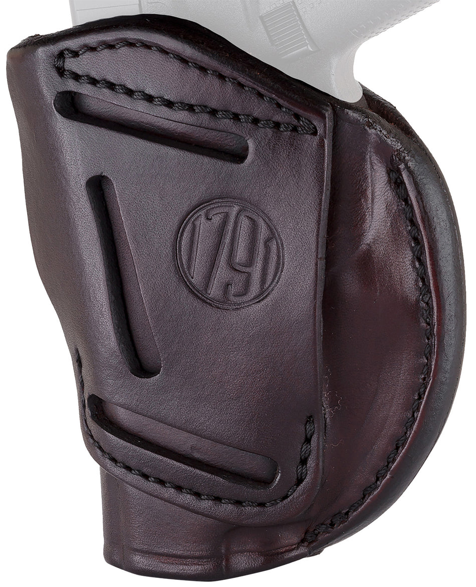 1791 Gunleather 4-Way Concealment & Belt Holster Size 01 Signature Brown - 1911 3" and 4" Barrel Right Hand
