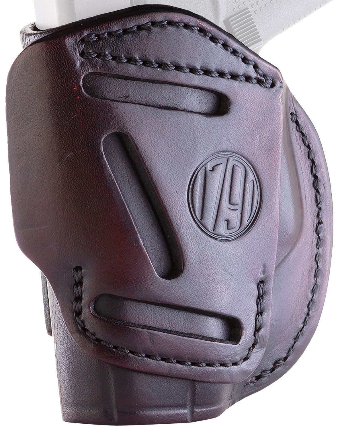 1791 Gunleather 4-Way Concealment & Belt Holster Size 02 Signature Brown - Glock 42/43/43X, Ruger LCP, Bodyguard Right Hand