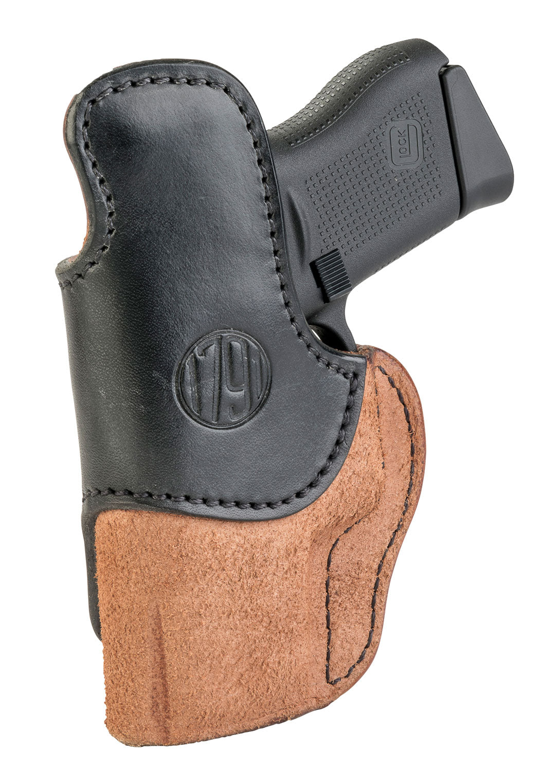 1791 RCH IWB Size 03 Black/Brown Cowhide Leather Belt Clip Holster 1911/Sig P365 Right Hand