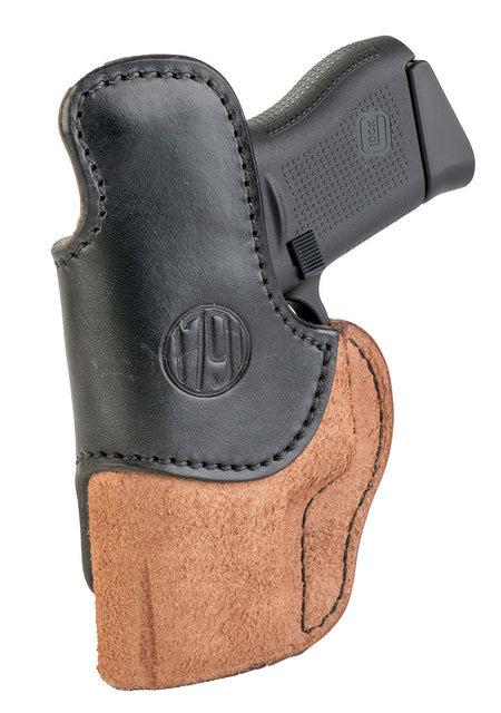 1791 RCH IWB Size 03 Black/Brown Cowhide Leather Belt Clip Holster 1911/Sig P365 Right Hand