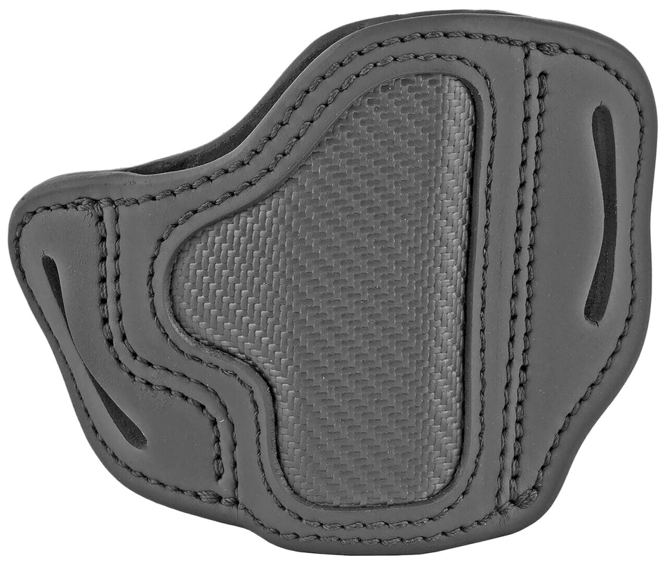 1791 BHC OWB Size C Stealth Black Carbon Fiber Leather Belt Slide Holster Kimber Micro/Ruger LC9 Right Hand
