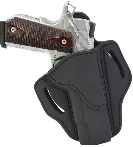 1791 BH1 OWB 01 Stealth Black Steerhide Leather Belt Slide Holster Colt 1911/Ruger SR1911 Right Hand