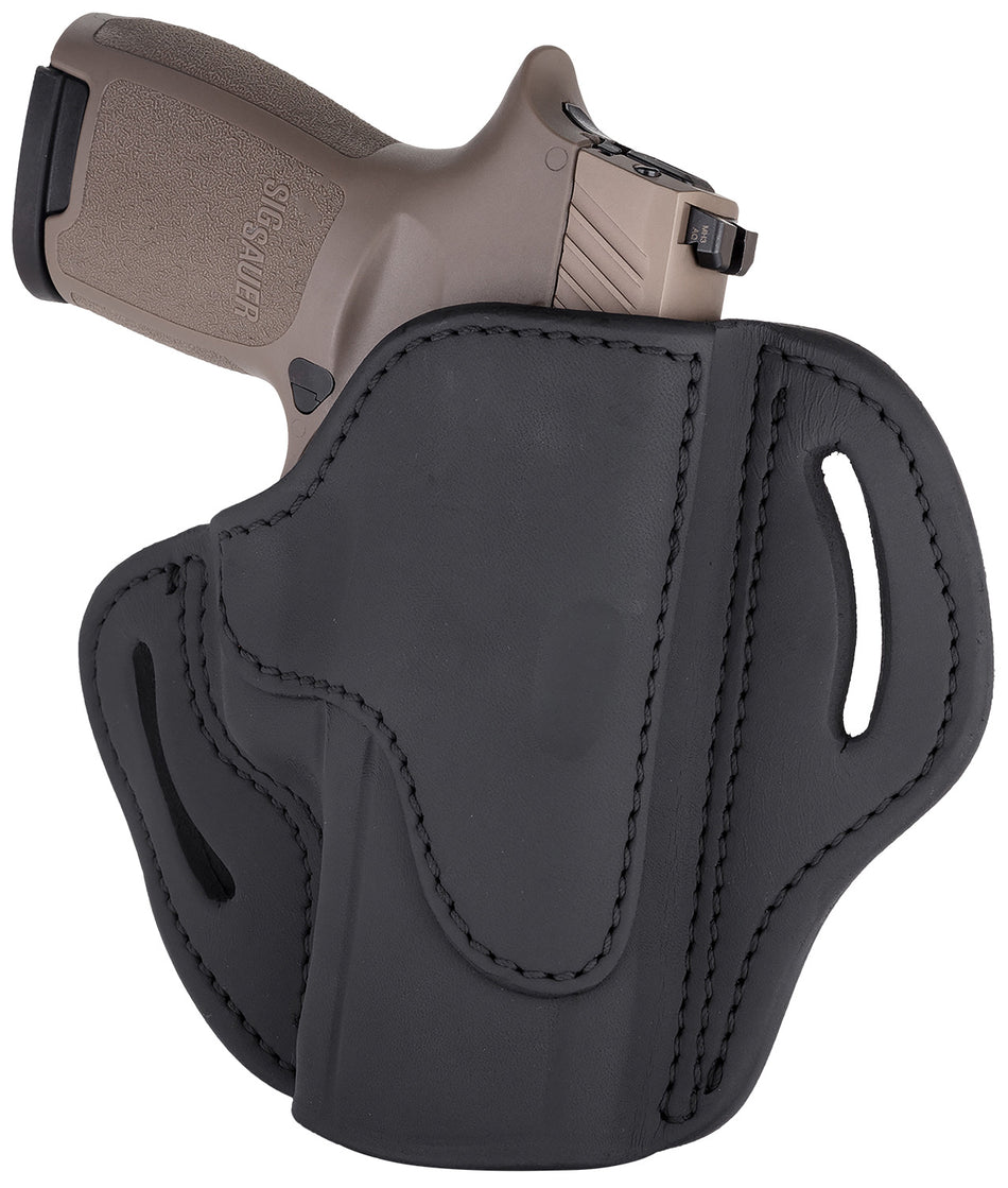 1791 Gunleather BH2.4S OWB Leather Holster Open Top Stealth Black Belt Slide FN 509/XD-M/HK VP9SK
