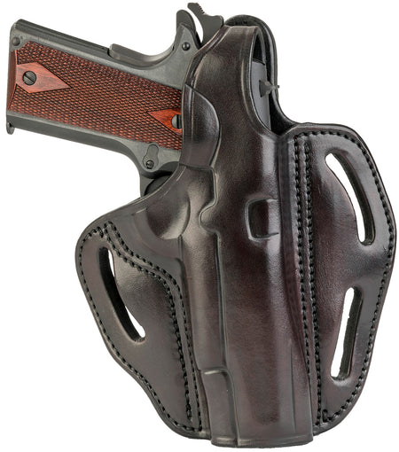 1791 Gunleather BHX OWB Leather Holster Size 01 Sig Brown w/Thumb Break Belt Slide 1911 4-5"