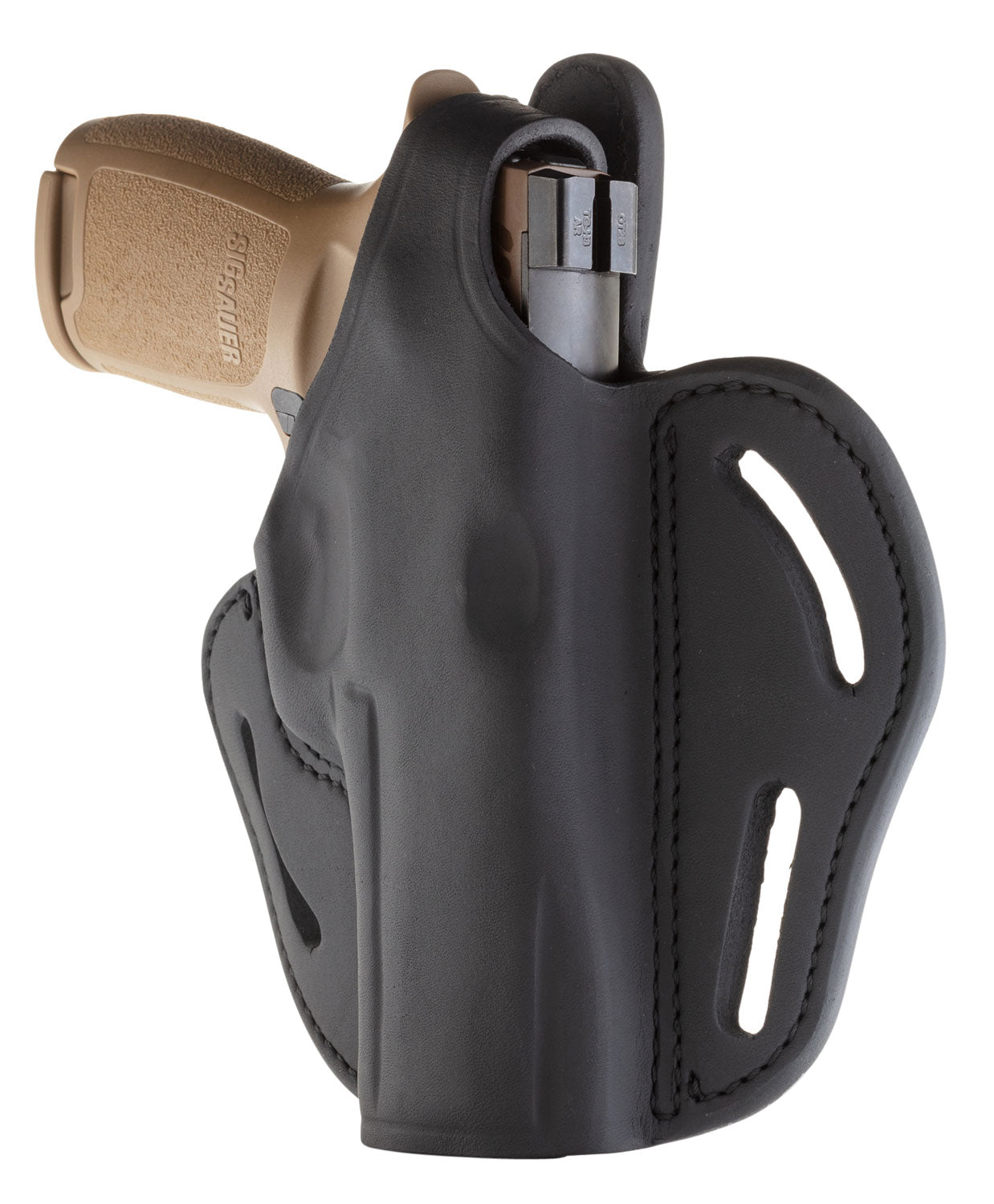 1791 Gunleather BHX OWB Leather Holster Size 05 Stealth Black w/Thumb Break Belt Slide Sig P320/Security-9