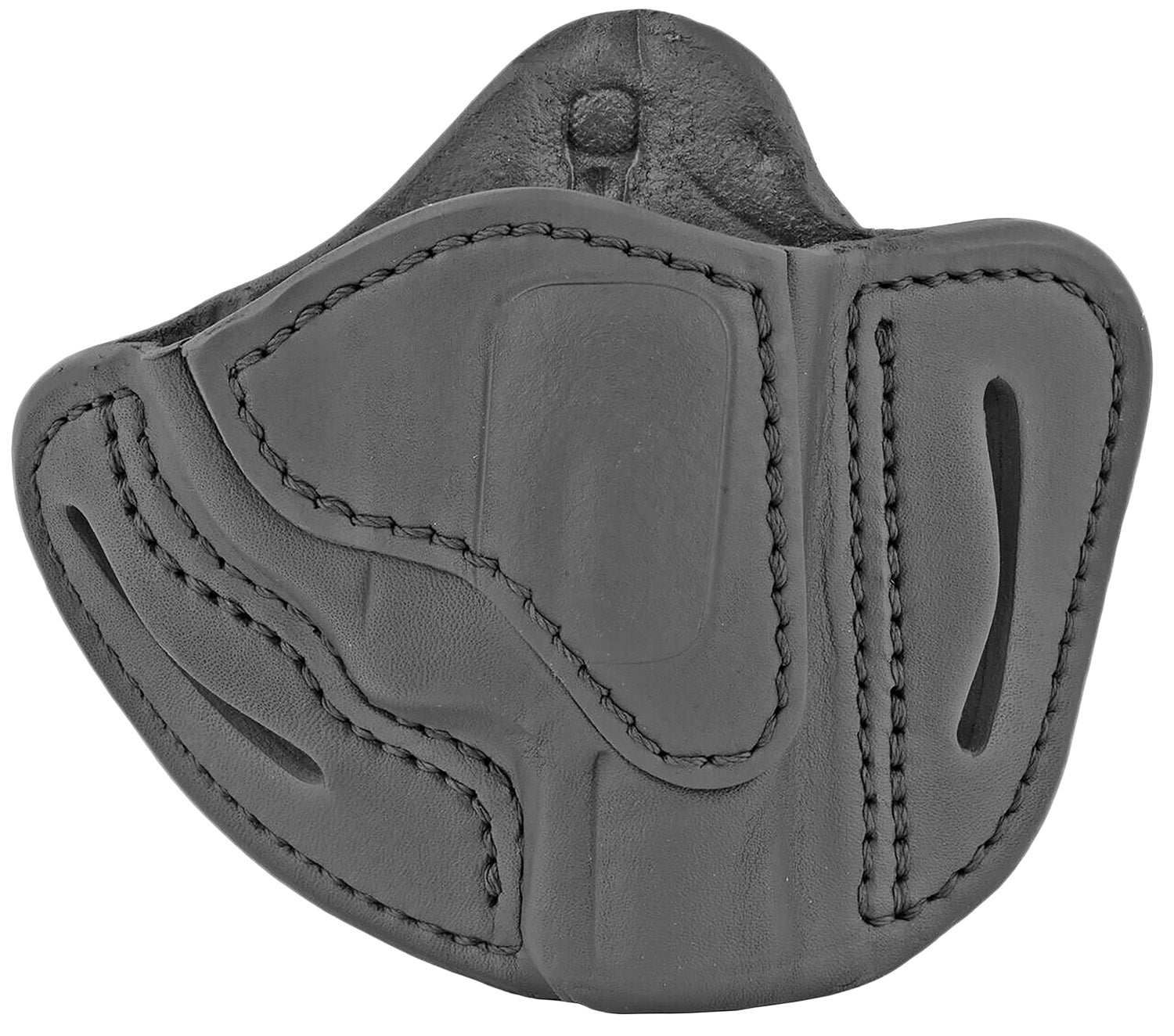 1791 Gunleather RVH1 OWB Leather Belt Holster Size 01 Stealth Black for S&W J Frame Ruger LCR Belt Up to 1.75in RH