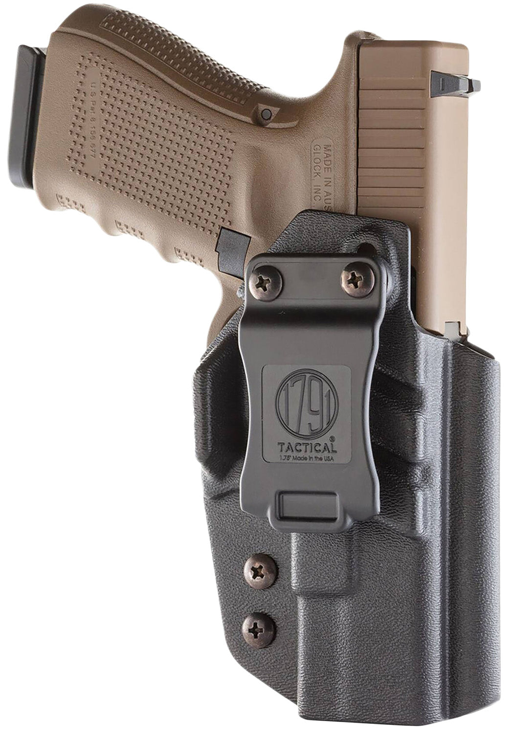 1791 Gunleather Tactical Kydex IWB Holster Black for Glock 17 19 22 23 26 27 33 45 Adjustable Retention RH