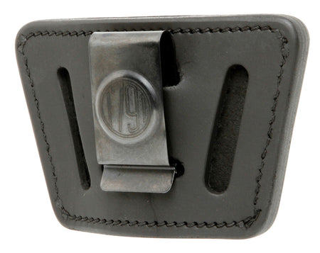 1791 Gunleather UIW Universal IWB OWB Leather Holster Black Fits Most Small Mid Frame Handguns with Rail Ambi