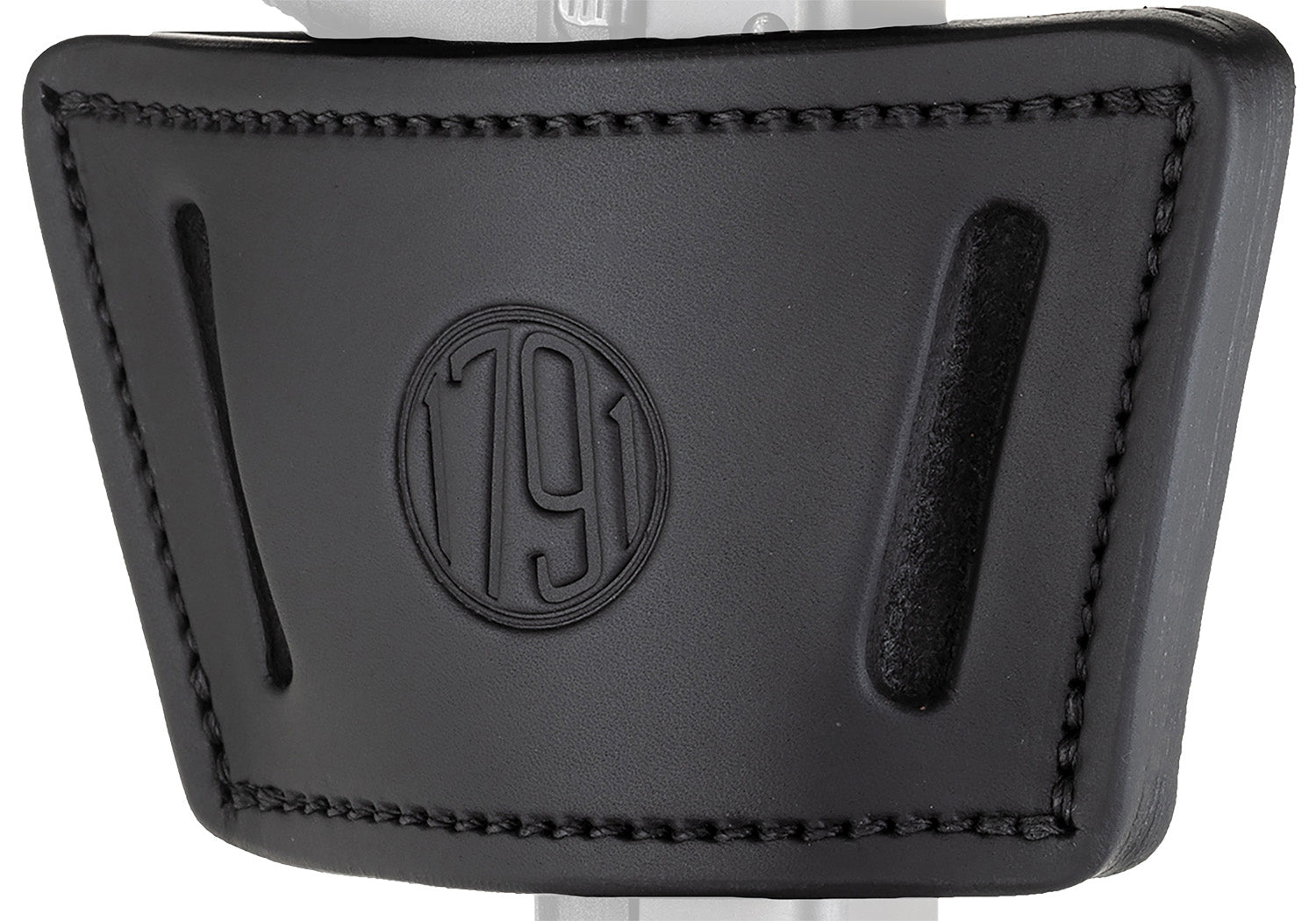 1791 Gunleather Universal IWB OWB Max Holster Black Leather Clip Compatible with Mid-Large Frame Rail Laser Light Pistols Ambidextrous