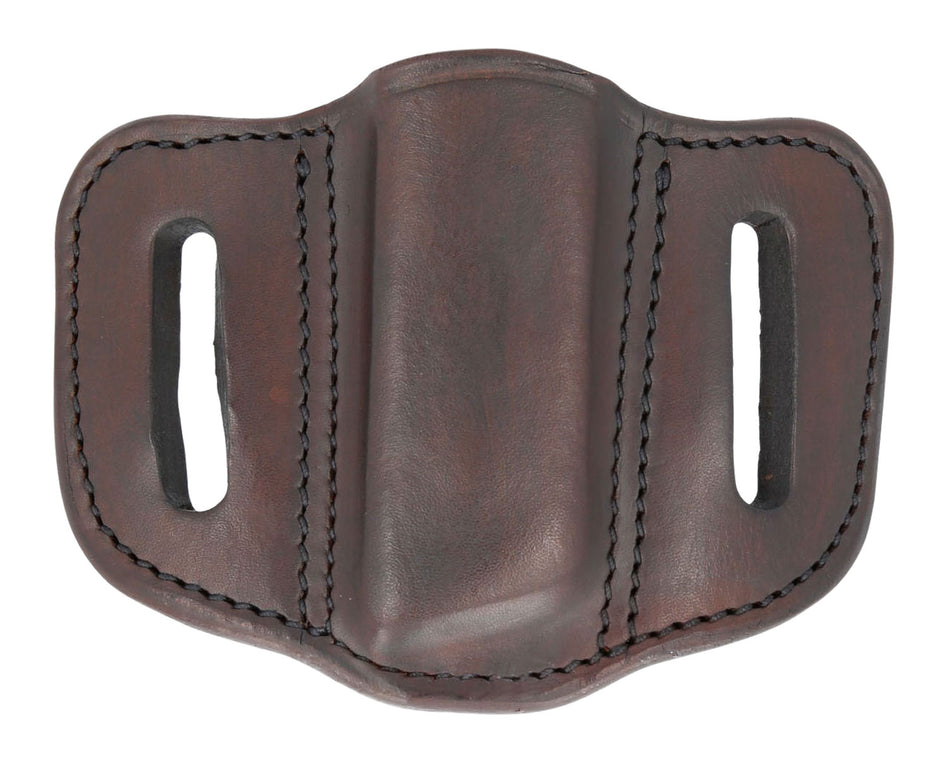 1791 Gunleather MAG1.2 Signature Brown Leather Double Stack Magazine Belt Slide Holster Ambidextrous
