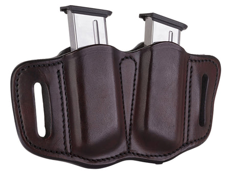 1791 Gunleather MAG2.1 Signature Brown Leather Double Single Stack Mag Belt Slide Holster Ambidextrous