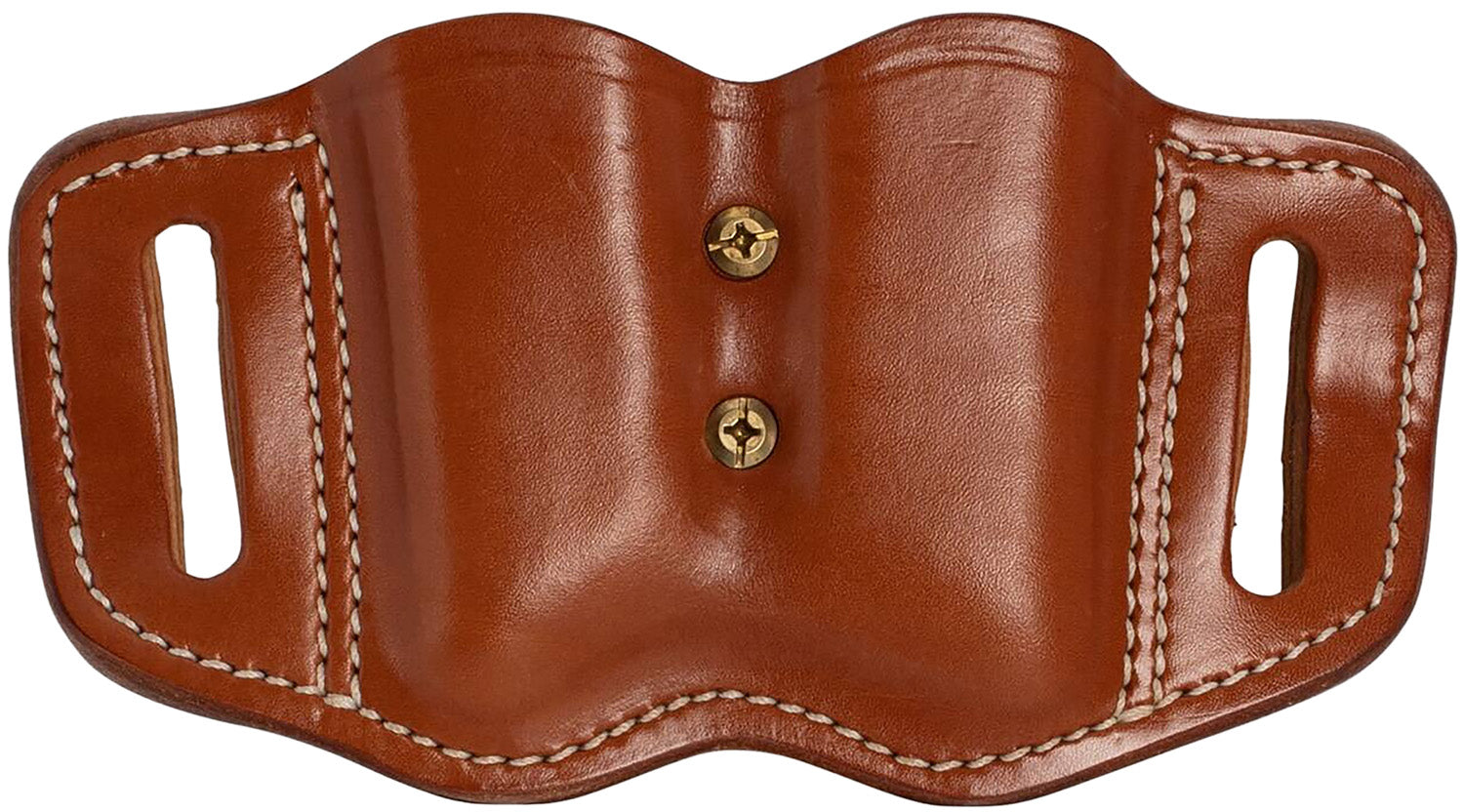 1791 Gunleather MAG2.1 Classic Brown Leather Double Single Stack Mag Belt Slide Holster Ambidextrous