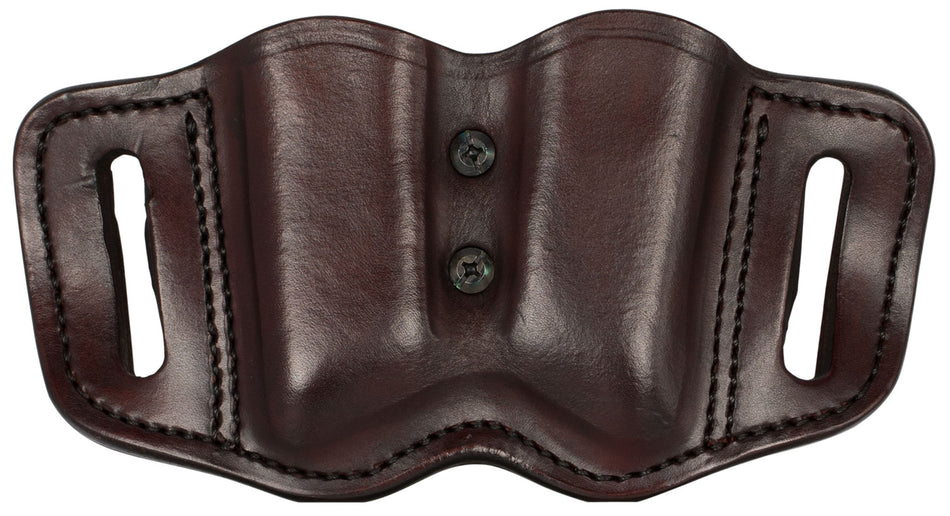 1791 Gunleather MAG-F Signature Brown Leather Double Stack Mag Carrier Belt Slide Holster Ambidextrous