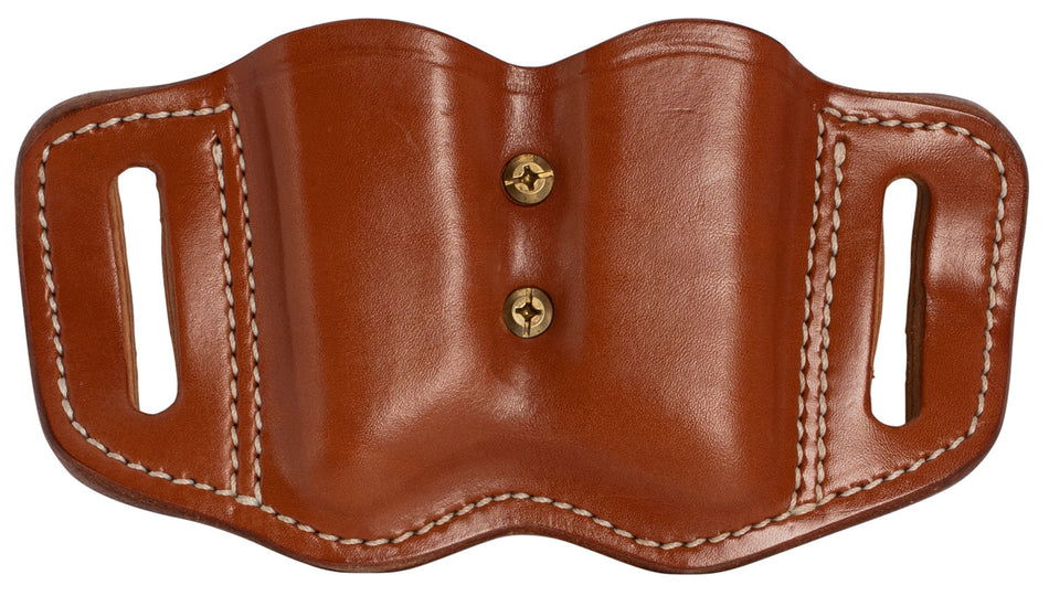 1791 Gunleather MAG-F Classic Brown Leather Double Stack Mag Carrier Belt Slide Holster Ambidextrous