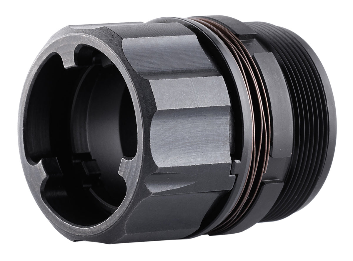 Dead Air DA428 HUB Socket Silencer Key-Mo Adapter 1-3/8-24 Thread Black Finish