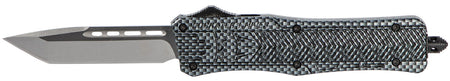 CobraTec CTK-1 Medium 3" OTF Tanto Plain D2 Carbon Fiber Aluminum Handle w/ Glass Breaker