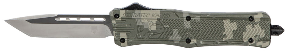 CobraTec CTK-1 Medium 3" OTF Tanto Plain D2 Army DigiCamo Aluminum Handle w/ Glass Breaker