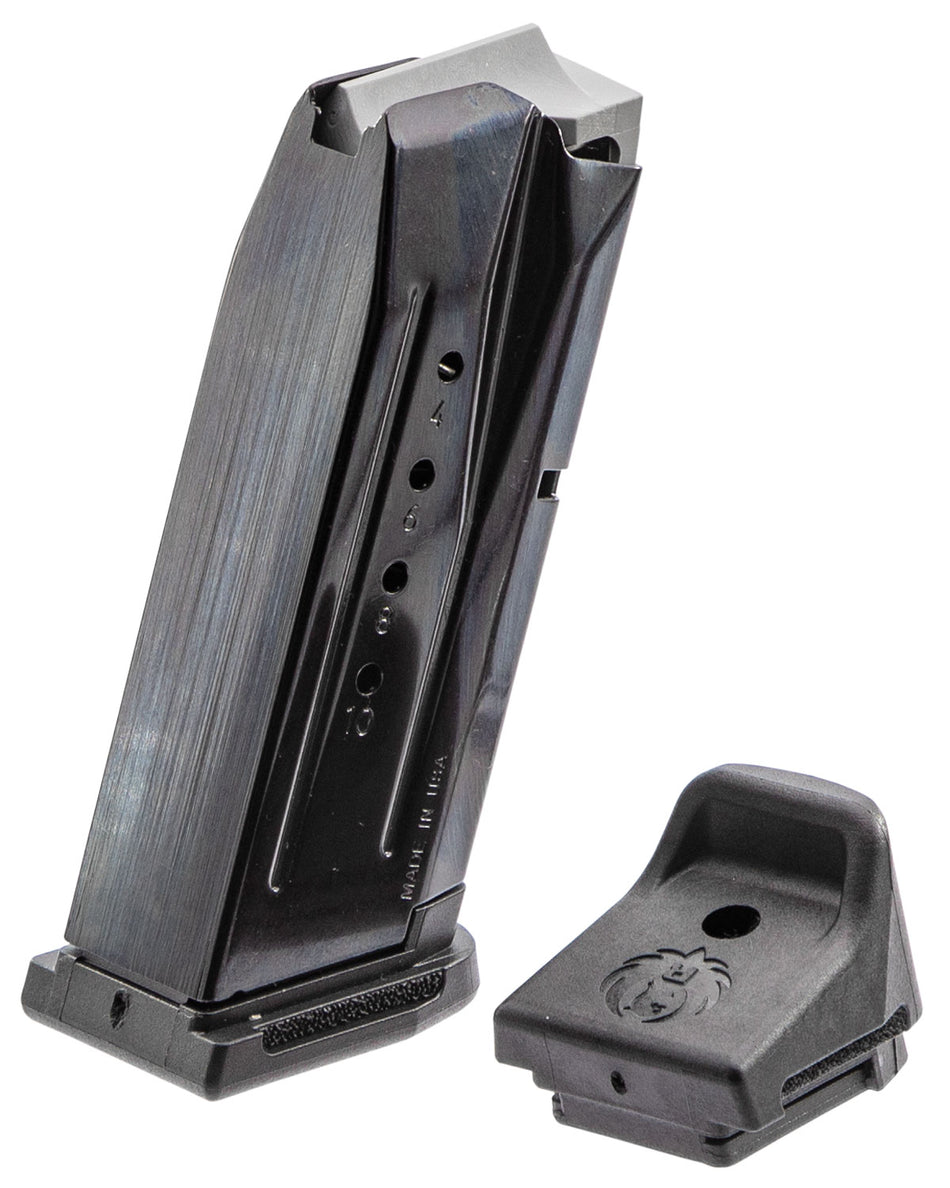 Ruger 90667 Security-9 Compact Replacement Magazine 10rd 9mm Luger Black Oxide Steel