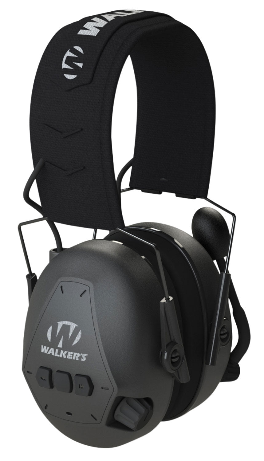 Walker's Passive Bluetooth Hearing Protection Muff 26 dB NRR Black Over-Head