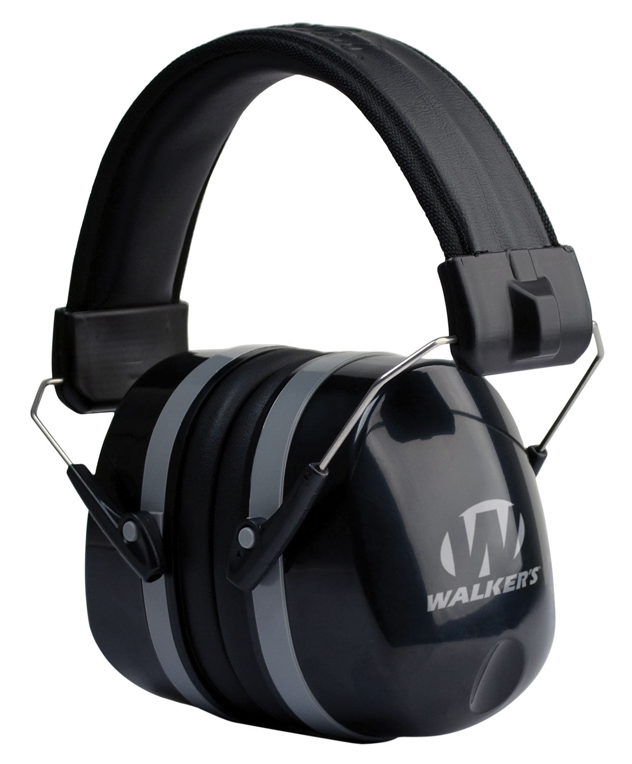 Walker's Folding Passive Hearing Protection Muff 32 dB NRR Black Polymer Over-Head