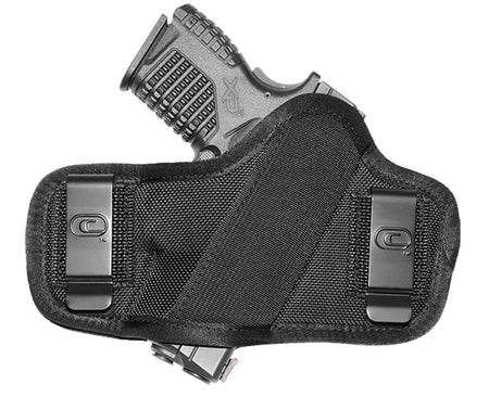 Crossfire Shooting Gear Clip-On OWB Holster Ambidextrous Black Ballistic Nylon Fits 2-2.50" Barrel