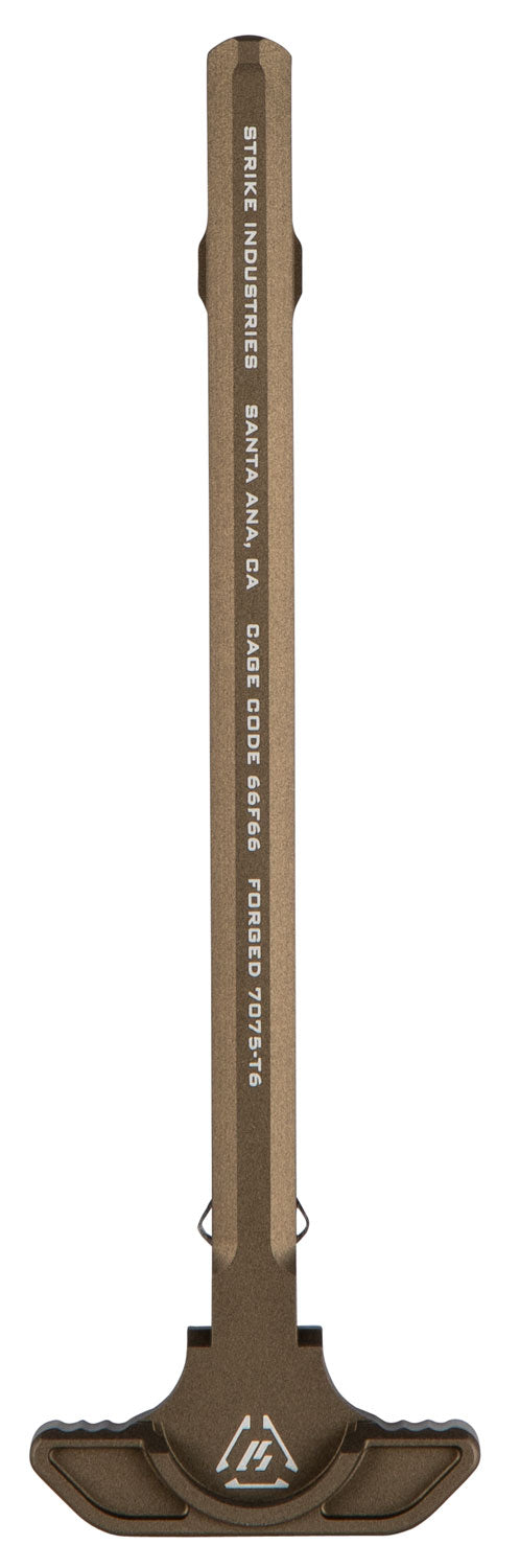 Strike AR-15 FDE Latchless Charging Handle Forged Aluminum with Gas Venting