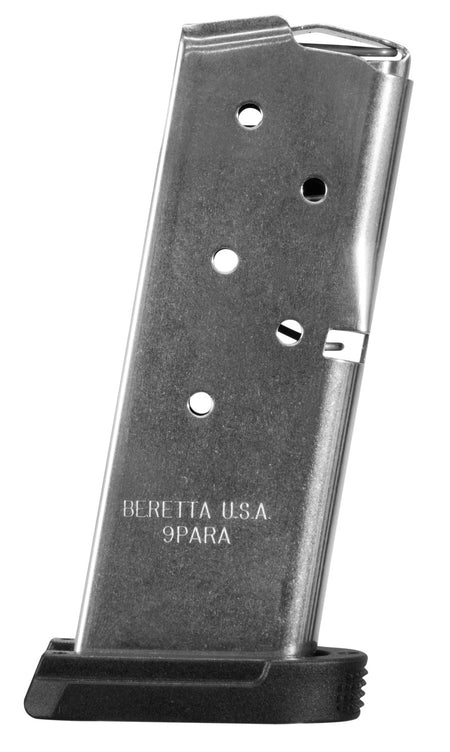 Beretta APX Carry Magazine Base Plate 6rd 9mm Luger Black Polymer JFAPXCARRY6