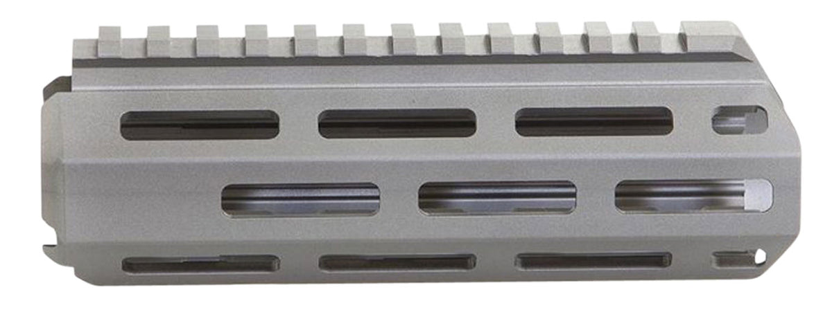 Q LLC Honey Badger M-LOK 6" Gray Aluminum Handguard Kit with Barrel Nut