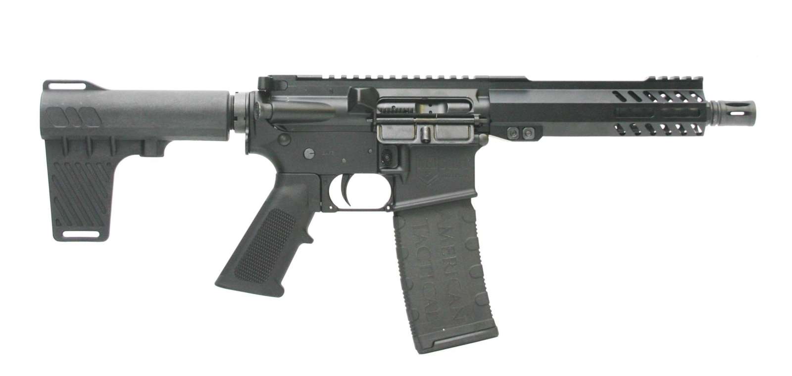 ATI MILSPORT 5.56 7.5" PSTL 7.5" MLOK, BLADE BRACE 1-60RD MAG