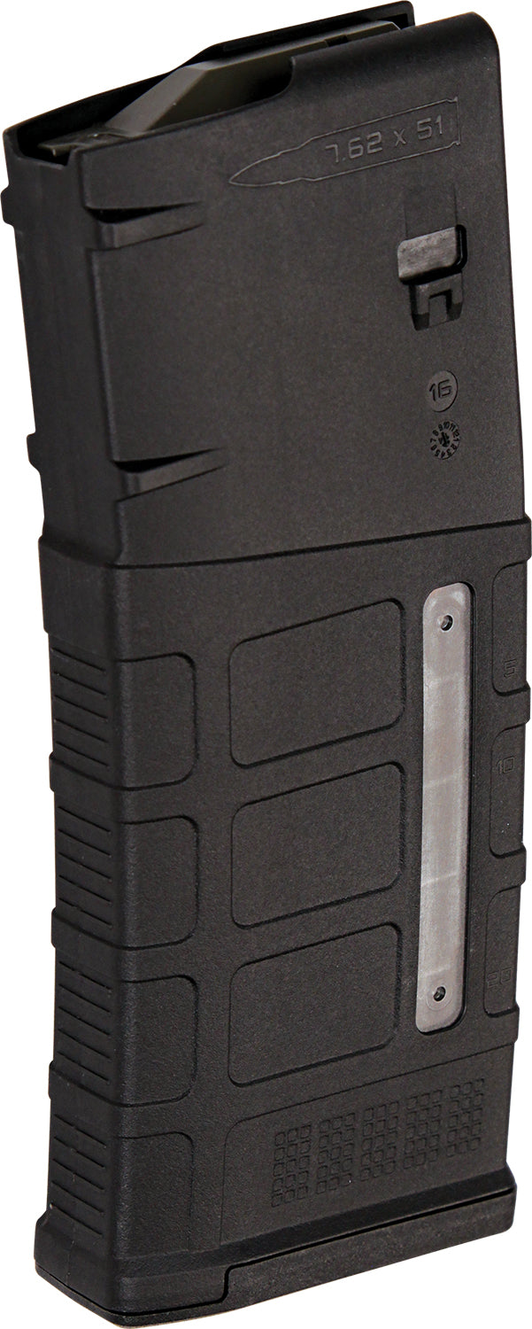 Magpul MAG292BLK 25-Round PMAG GEN M3 Magazine 308 Win/7.62x51mm NATO with Transparent MagLevel Windows Black