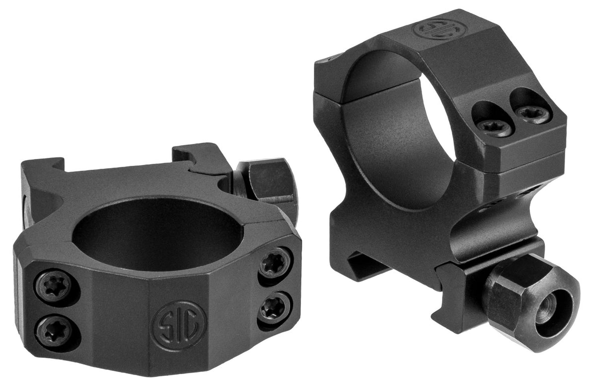 Sig Sauer SOA10020 Alpha 1 1" Medium 0 MOA Matte Black Riflescope Rings