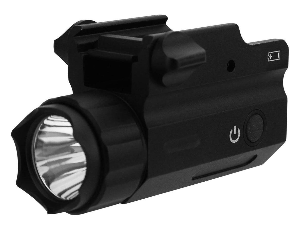 TacFire FLP360C Black 360 Lumen Compact-Size Handgun Rail Light CREE LED