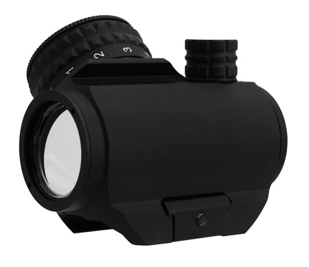 TacFire RD010 Low Profile Reflex 1x20 4 MOA Red/Green Illuminated Dot Sight Black