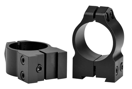 Warne Maxima Vertical Split Dovetail Scope Rings 1B1M 1" Medium Matte Black CZ 527