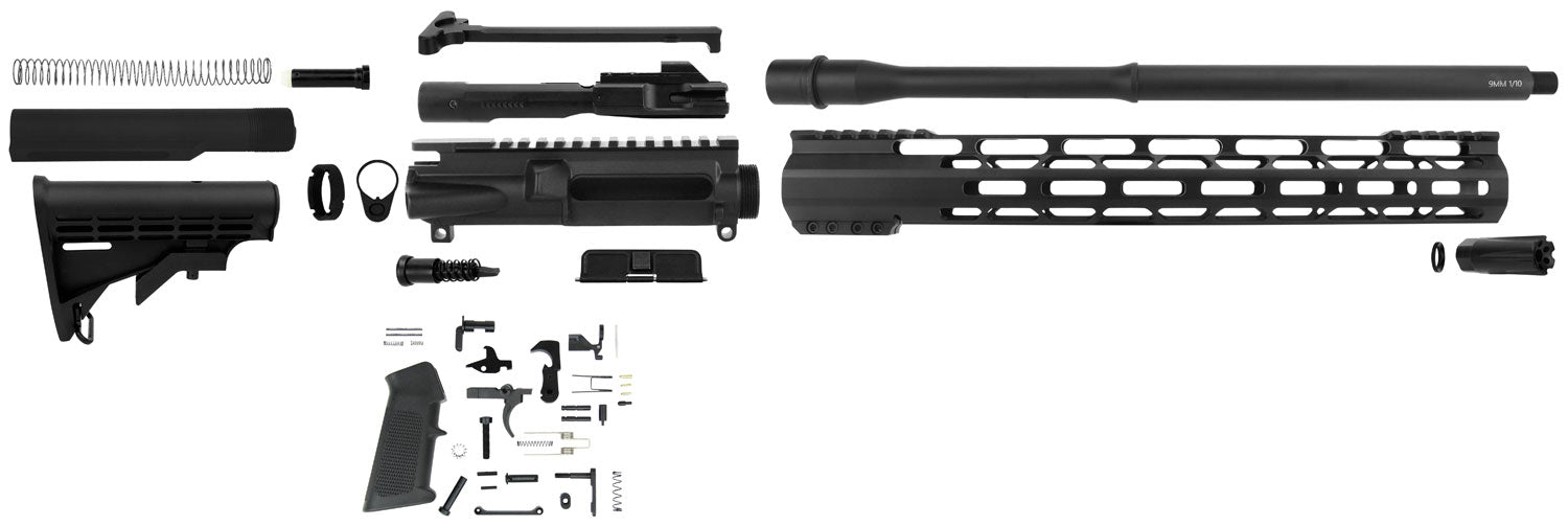 TacFire SSRK9MM16LPK 9mm Luger AR Rifle Platform Parts Build Kit Nitride Steel Sports South Exclusive
