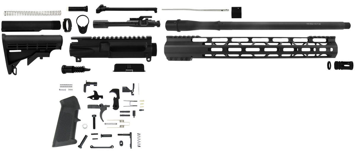 TacFire 300 Blackout AR Platform Rifle Kit SSRK300LPK Black Nitride Aluminum Sports South Exclusive