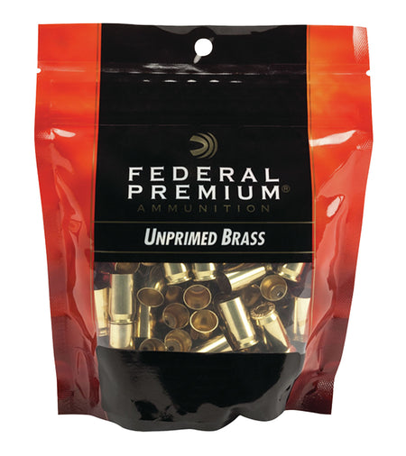Federal PH9UPB100 Gold Medal Premium Unprimed 9mm Luger Handgun Brass 100/Bag