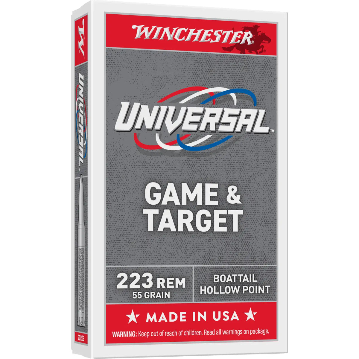 Winchester UNIVERSAL .223 Remington 55 grain Full Metal Jacket ammunition